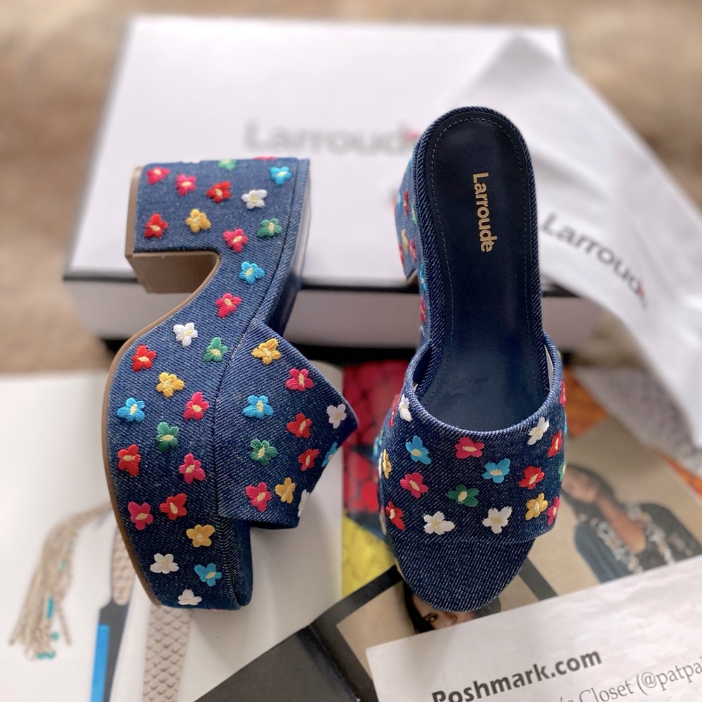 Anthropologie x Larroudé Miso Platform Sandal - Picture 12 of 13